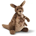 Australia Kangaroo Carrying Baby Plush Stuffed Animals Soft Toys