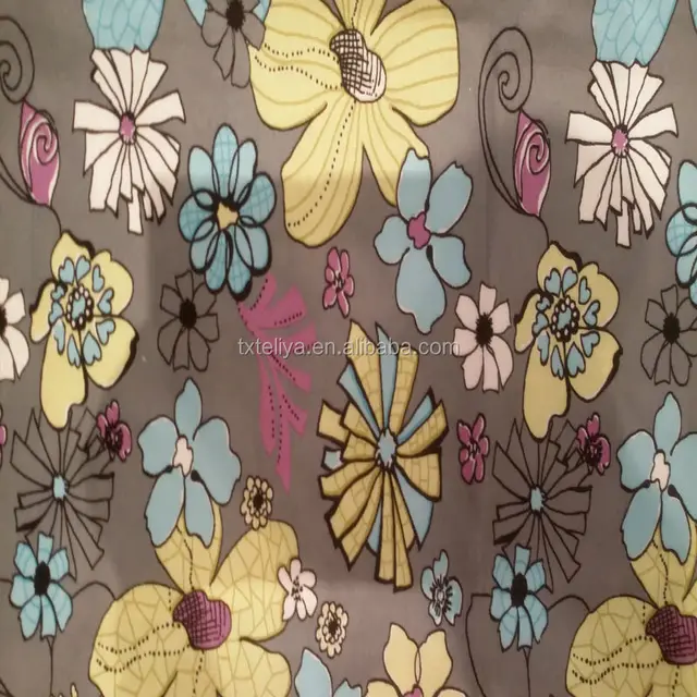 china small flower print flannel fabric