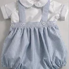 wholesale Summer infant baby boys wear cotton romper boutique baby romper set