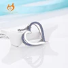 2018 Popular 3D Heart Shape Necklace Stainless Steel Pendant Necklace for Party and Engagement