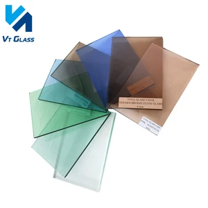 dark green colored tinted float glass