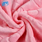 Super soft embossed flannel fleece fabric for blanket