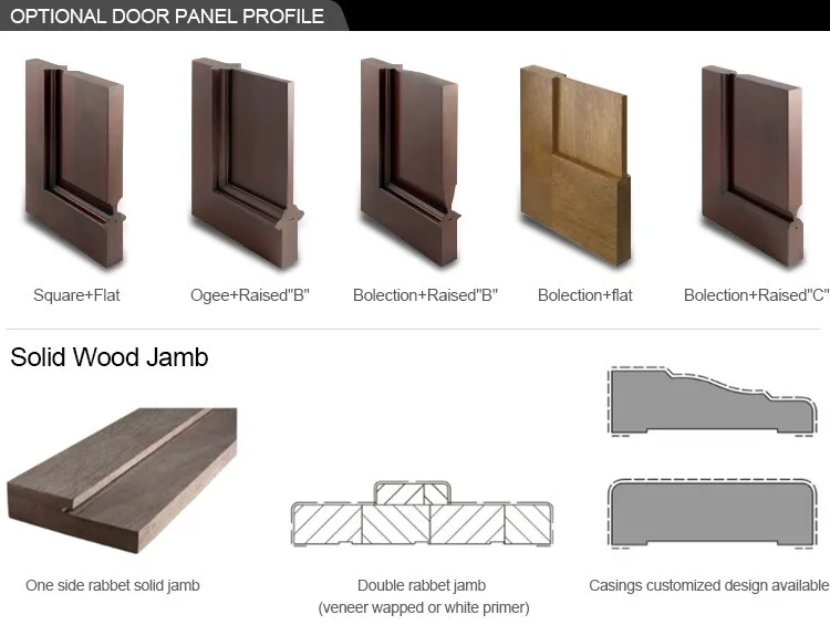 Luxury Solid Wooden Doors Prices Double Door Style Entrance