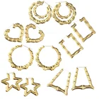 2019 Wholesale Exaggerated Big Large Bamboo Hoop Earring For Women