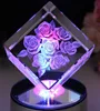 cheap 3d laser engraving crystal imagic cube promotion gifts