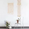 Cotton hand woven white butterfly design wall hanging decoration