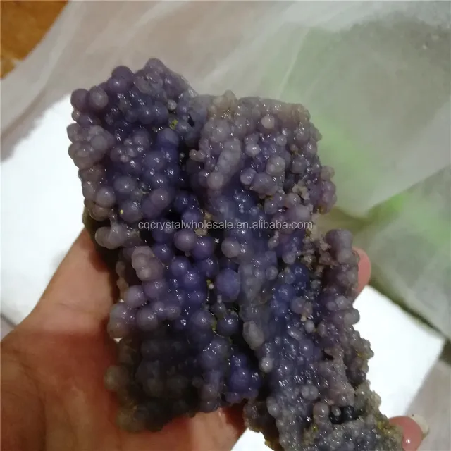 natural purple grape agate cluster amethyst mineral stone