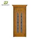China Wholesale Latest Wooden Single Design Main Door with Wood Doors Polish Color can be Customized