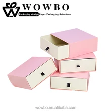 Pink color 2mm grey board drawer box for kids shoes