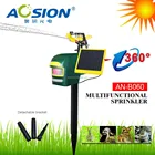 Solar operated multifunctional outdoor garden water sprinkler