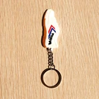 Custom Rubber 2d sneaker keychains mini running shoe keychain