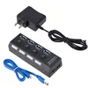 Hot sale AC Power Adapter 4 Port 3.0 USB Hub With External Power