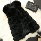 Hot Selling Lady's Faux Fur Vest Quality Soft Fox Fur Waist Coat