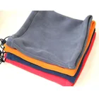 Scarf Fleece Hood Scarf Custom Logo Pattern Polar Fleece Neck Cover Gaiter Hooded Windproof Neck Warmer Scarf
