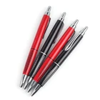 HUAHAO brand Customized Translucent Curvaceous Ballpoint Pen Promotional Plastic Click Pen