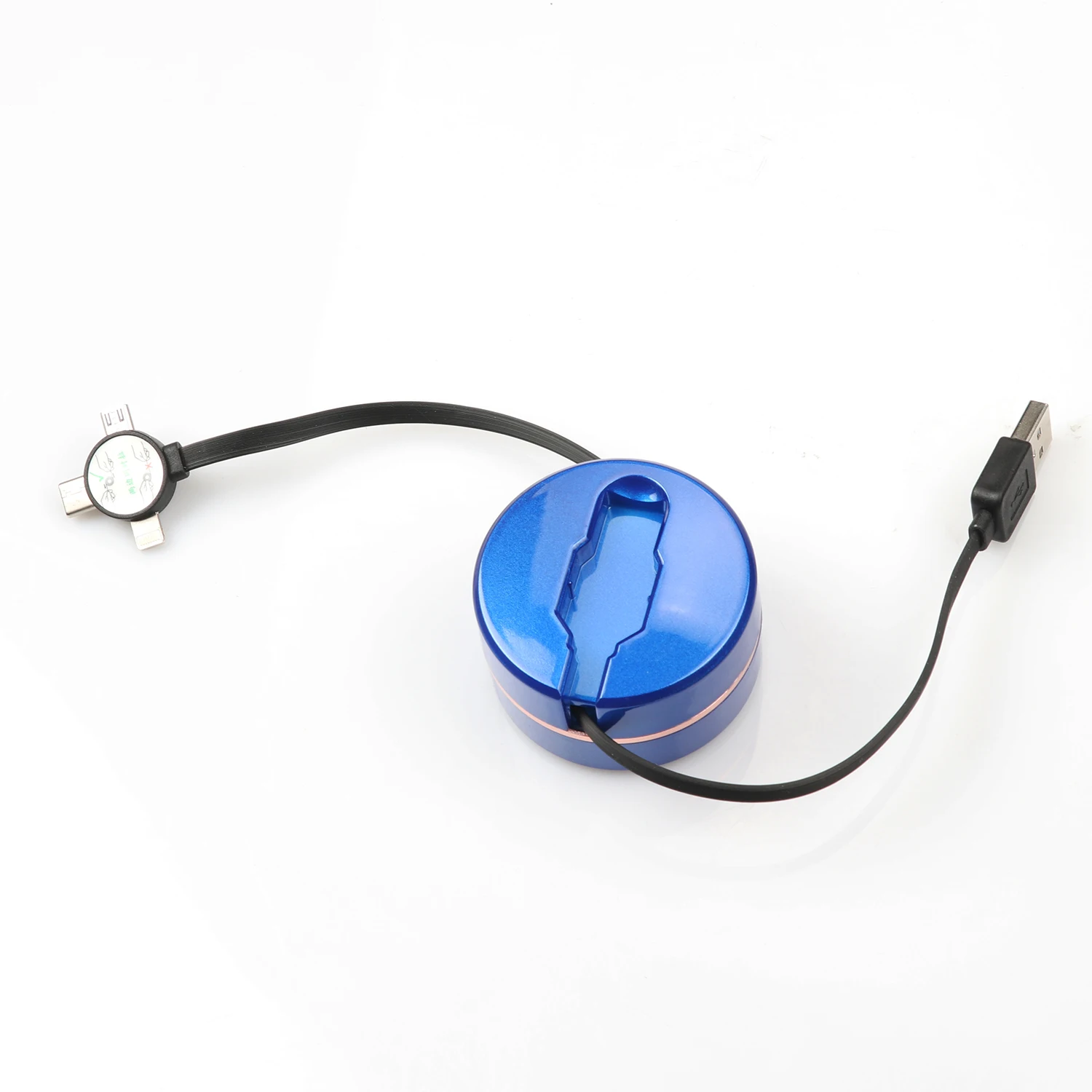 Creative round box data retractable micro usb charging cable for Android mobile phones - ANKUX.COM