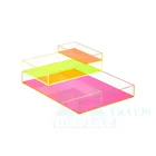 TRAY30 acrylic neon serving trays DFDISPLAY