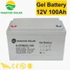 Top sale 12v 100ah gel new-era battery relay