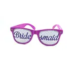 New styles red quality plastic OEM logo factor selling purple bride wedding party decoration glasses