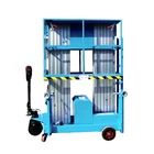 6m 8m 10m 12m 300KGS Aluminium Lifting Double Mast Aerial Work Platform with Driving Power