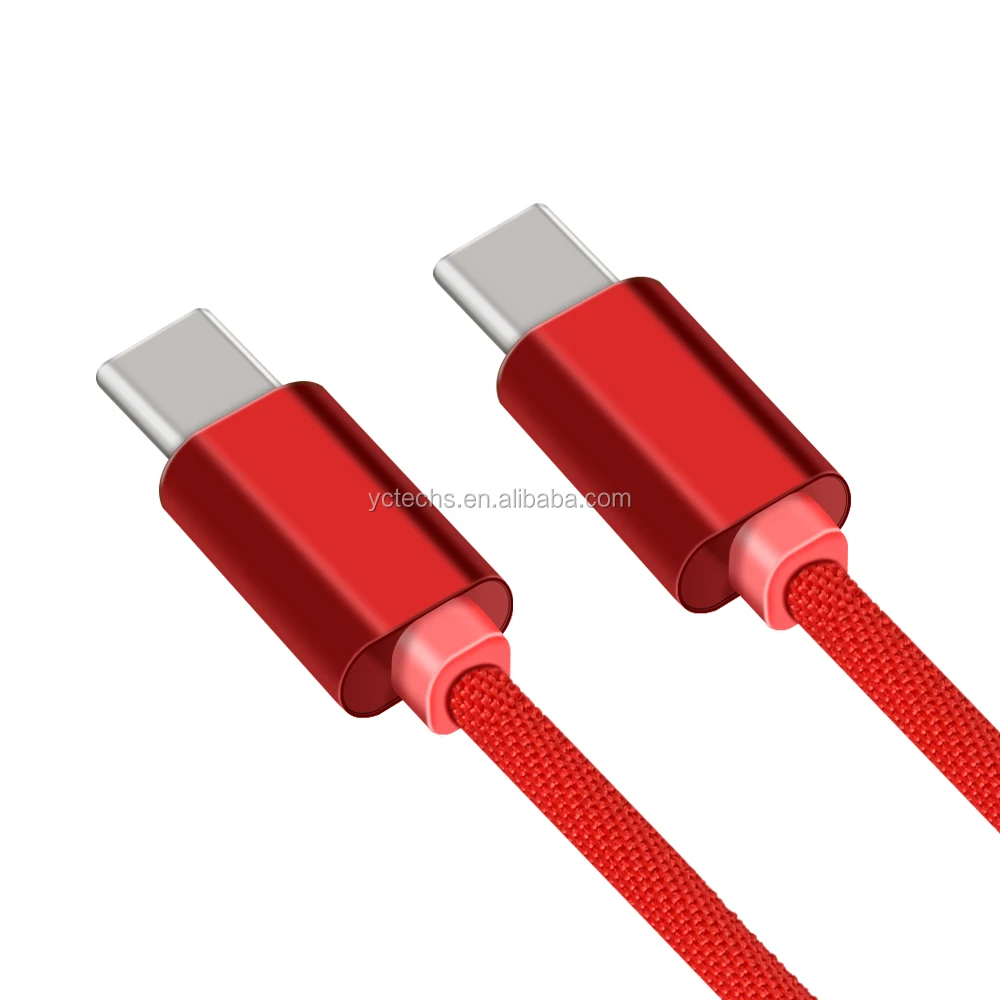 Whole sale Nylon braided Magnetic USB Cable male toType c male phone Fast charging adapter cable for Macbook and Smart phone - ANKUX.COM