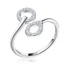 SSDR09 Open End Adjustable Chinese Silver 925 Girls Finger Rings Jewelry