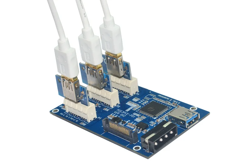 newest pcie 1 to 3 pci 1 express slot riser card