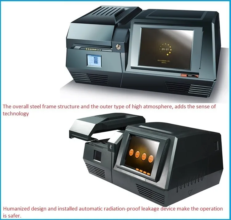EXF8200 Machine d'essai d'or XRF à haute efficacité Centre de l'industrie de la bijouterie Laboratoire