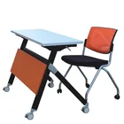 Movable Simple Steel Frame Folding Office Table Office Furniture Training Table Office Foldable Table