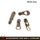 Nickel free decorative fashion embossed logo bag custom metal zipper puller for bag accessories