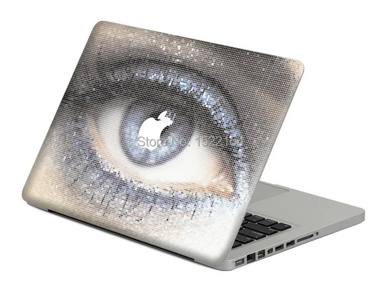 2pcs Deep Blue Eye Laptop Vinyl Decal For Apple MacBook Pro Air Retina 11 13 15 Macbook Sticker Mac Case Full Cover Skin Sticker