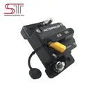 E98-50A SAE 48V DC Manual Reset Type Waterproof bimetal Electric Switchable Circuit Breaker For Trucks Caravan Boats