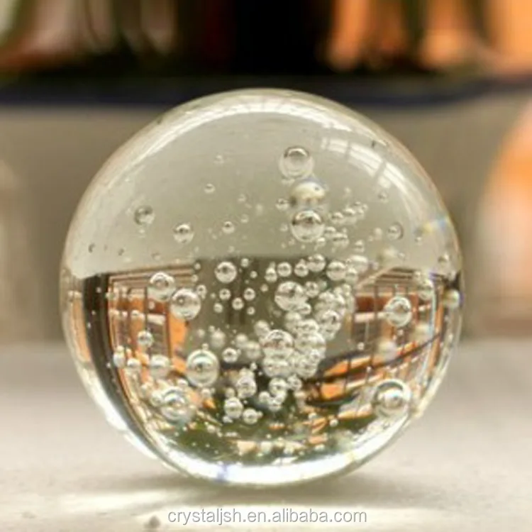 hot sle solid clear crystal glass bubble balls