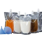 Transparent Spout Stand up Pouch Drink Bag for Juice and Wine