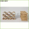 4 Tier Wooden Wine Holder Rack like Wave Shape/Homex_FSC/BSCI Factory