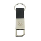 Custom Leather Cool 3D Rubber Acrylic Black Metal Keychain