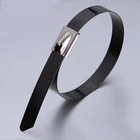 High Quality 100 Pcs Coated Stainless Steel Cable Tie Pack