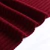 95 Poly 5 spandex red knit 4*4 rib jersey poly hanako fabric price for sweater
