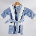 cute toddler kids children baby printed warm fleece bathrobe