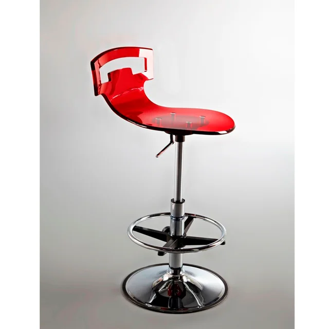 High quality clear red acrylic seat cover acrylic lucite bar stool