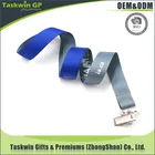 Promotional polyester car logo blue lanyard with sublimation printing