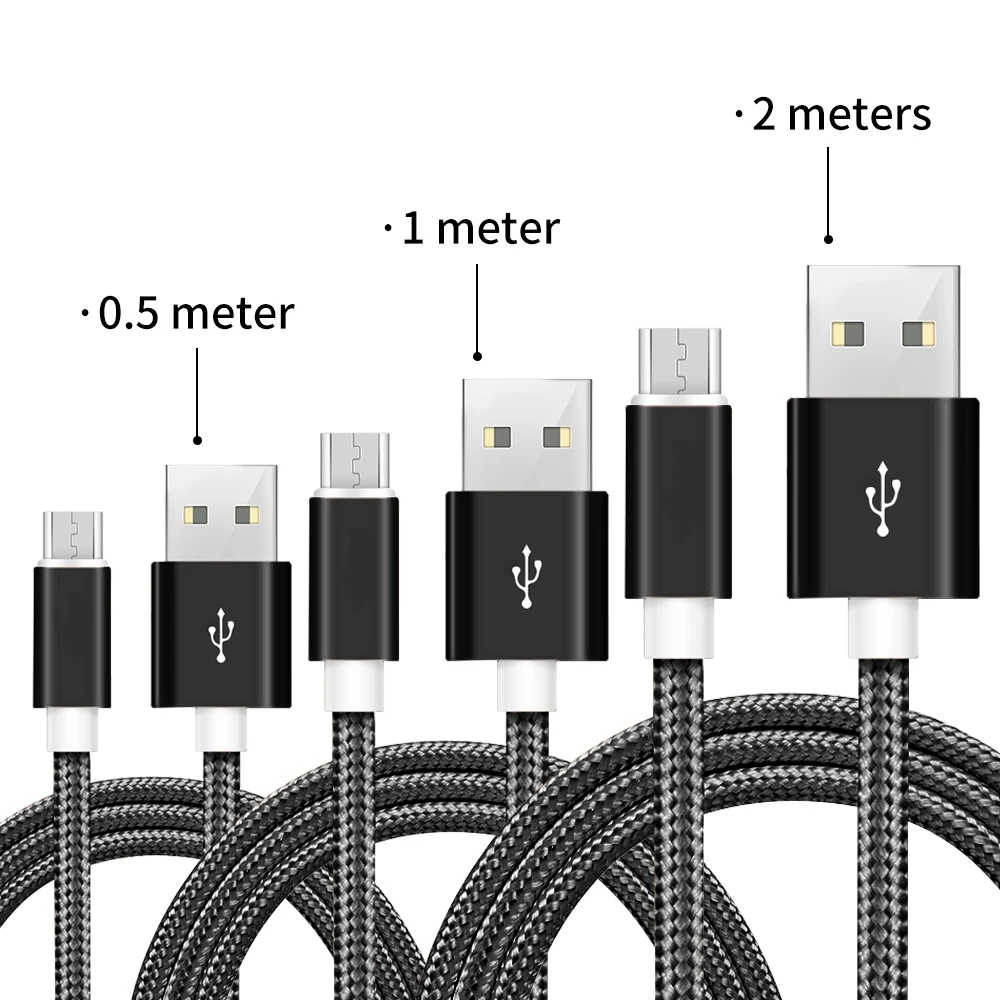 2018 Wholesale 3m/10ft braided micro usb cable - ANKUX.COM