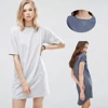 Cotton mixed Polyester Curved Hem Longline Maternity Tshirt for Women Wholesales Custom Best Quality Ladies Tshirt Dress