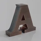 Factory make cheap custom decorative word built up cast brushed metal aluminum signage house or store sign