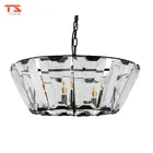Hot Sale Hanging Vintage Custom Glass Bottle Chandelier LED Pendant Light