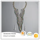 with Free Sample Neckline Embroidery High-fashion Embroidery Neckline Designs