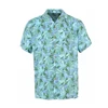 High Quality Custom made comfortable short sleeve rayon printed button down men floral casual shirt