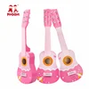 Children fairy musical instrument 21 inch wooden pink kids guitar toy for 3+