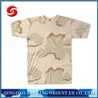 100% cotton desert camouflage wholesale military t shirt