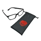 Silk Screen Printed Pu Leather Glasses/Eyeglasses/Sunglasses Pouch Bag